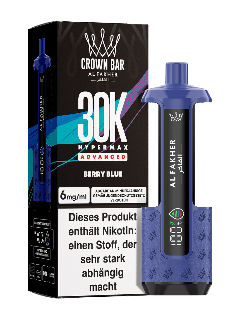 Al Fakher Hypermax 30K Advanced - Berry Blue