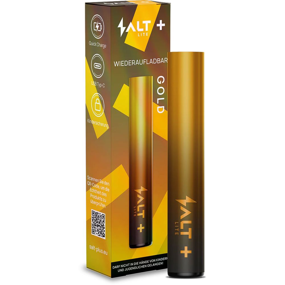SALT Plus Lite Basisgerät - 500mAh - Farbe: Gold