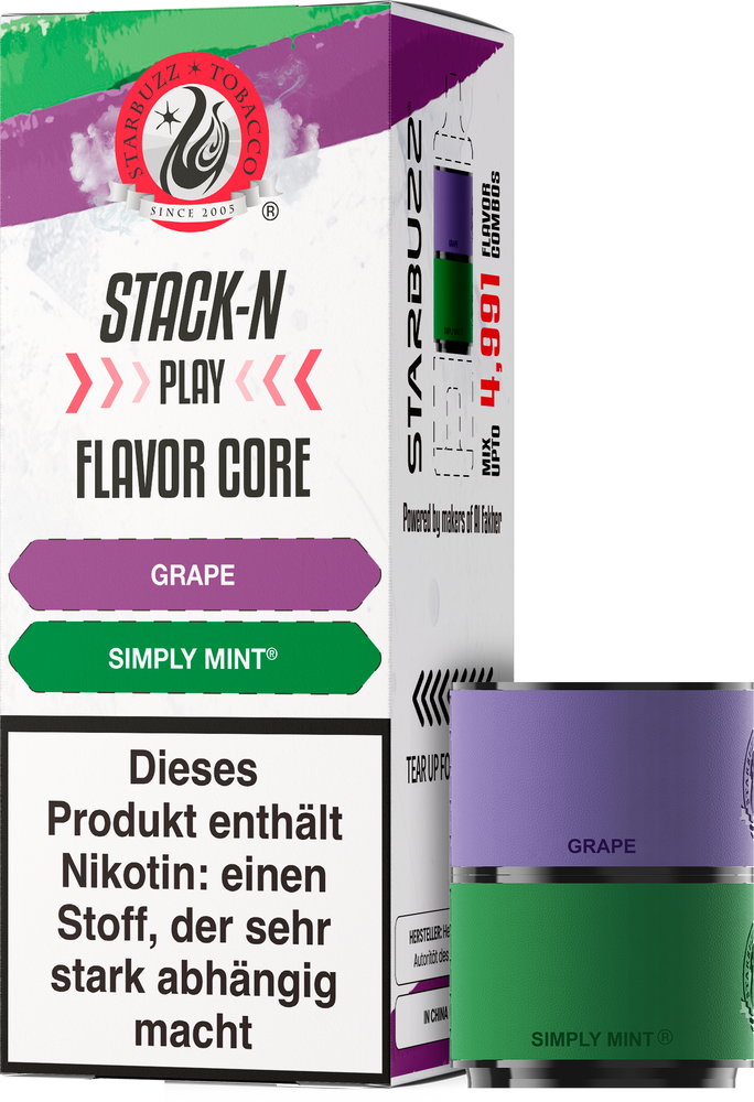 Star Buzz Pod Grape und Simply Mint - 2er Pack - 20mg